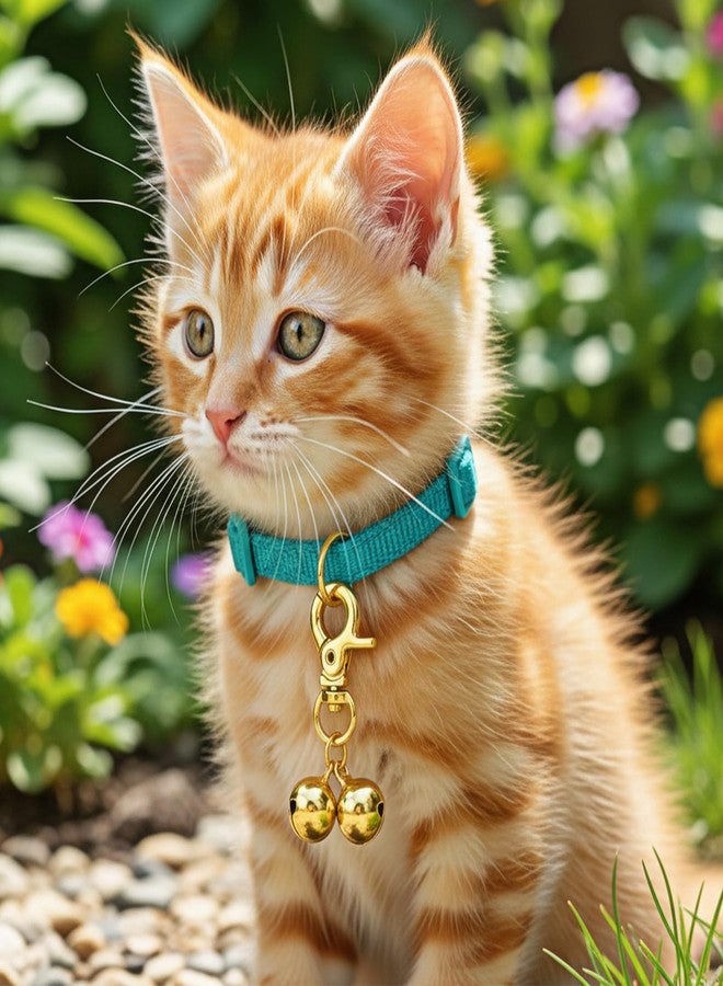 Psiriol 2Pcs Gold Bells for Dog Collars, Extra Loud Collar Bell, Cat Bell for Pet Collar, Training Collar Charm with Heavy Duty Snap Clips, Pet Pendant Accessories for Pet Tracking Anti Lost Training - Image 4